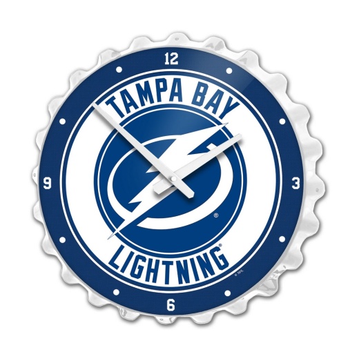 Tampa Bay Lightning: Bottle Cap Wall Clock