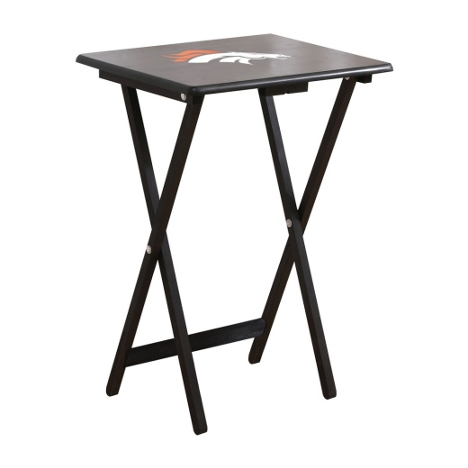Denver Broncos 4 Tv Trays With Stand