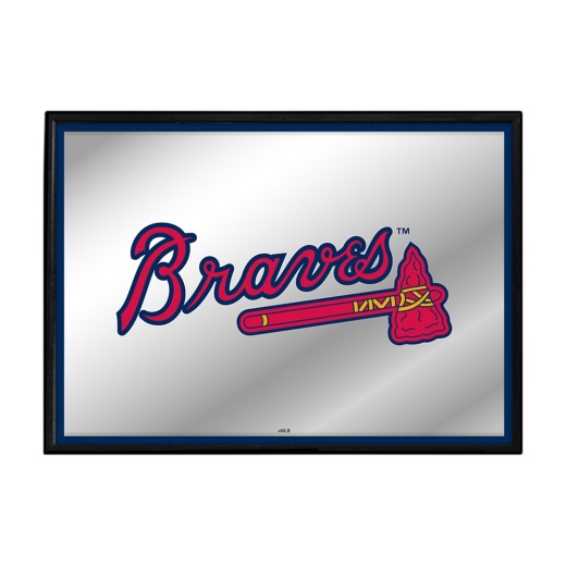 Atlanta Braves: Framed Mirrored Wall Sign