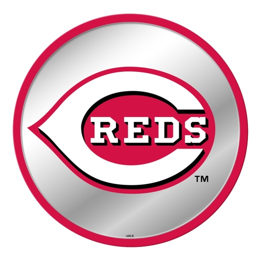 Cincinnati Reds: Modern Disc Mirrored Wall Sign