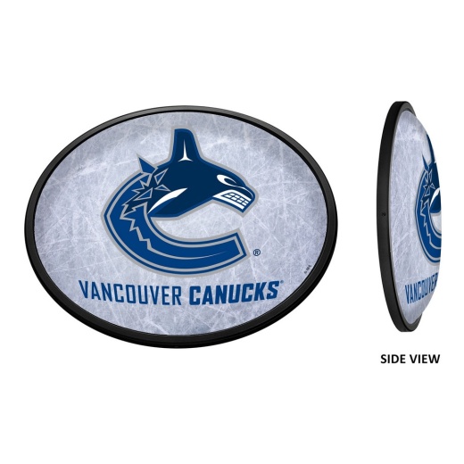 Vancouver Canucks: Ice Rink Oval Slimline Illuminated Wall Sign