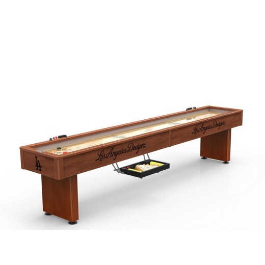 Los Angeles Dodgers 12' Shuffleboard Table By The Holland Bar Stool Co