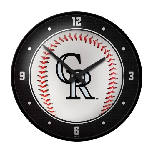 Colorado Rockies: Baseball Modern Disc Wall Clock