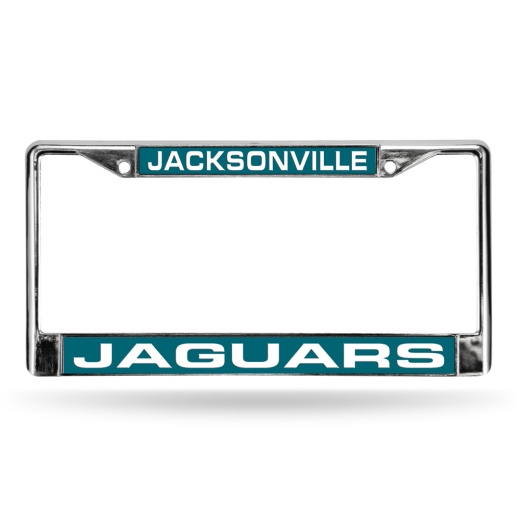 Jacksonville Jaguars Green Laser Chrome Frame