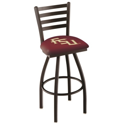 L014 Florida State (Script) Swivel Stool With Black Wrinkle Finish