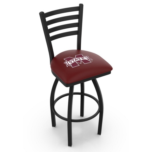 L014 Mississippi State Swivel Stool With Black Wrinkle Finish