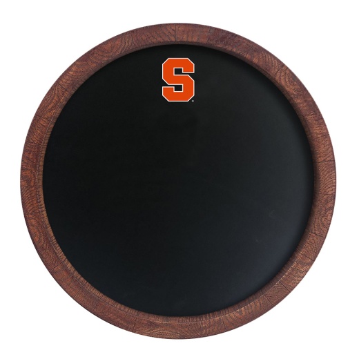 Syracuse Orange: Chalkboard "Faux" Barrel Top Sign