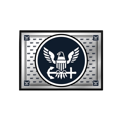 Us Navy: Pride Design Framed Mirrored Wall Sign