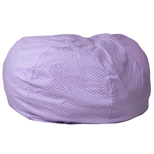 Duncan Oversized Lavender Dot Refillable Bean Bag Chair For All Ages