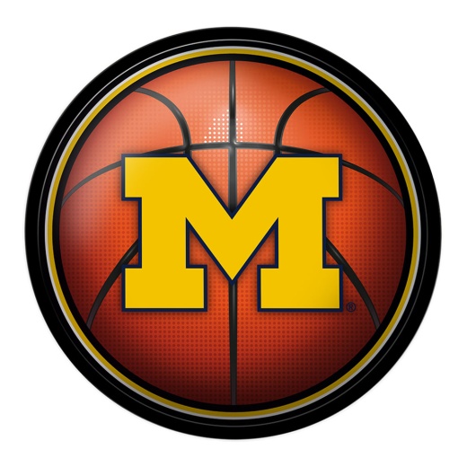 Michigan Wolverines: Basketball Modern Disc Wall Sign