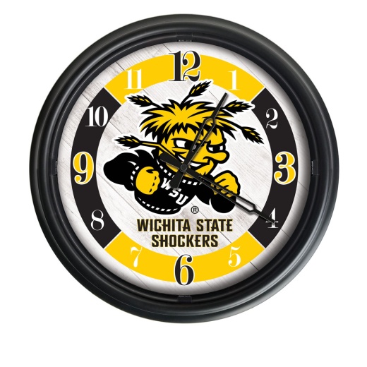 Wichita State University Indoor/Outdoor Led Wall Clock By Holland Bar Stool Co