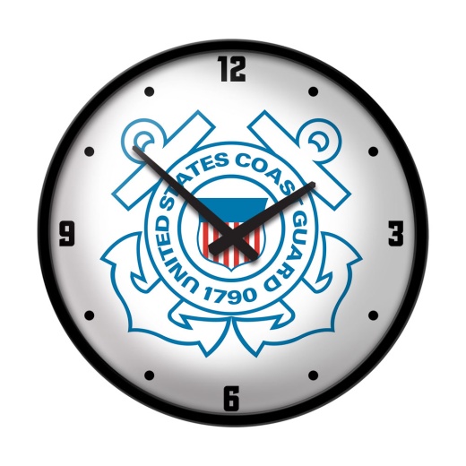 Us Coast Guard: Modern Disc Wall Clock