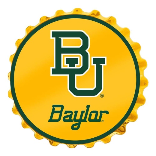 Baylor University Bears Team Spirit Bottle Cap Wall Sign