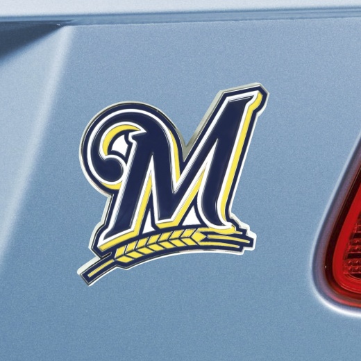 Milwaukee Brewers 3D Color Metal Emblem