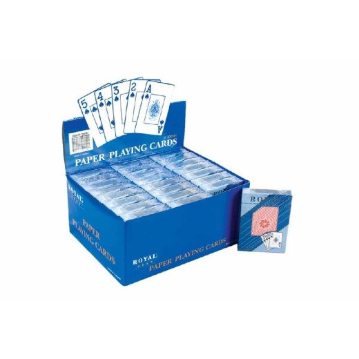 Coated Big Number Paper Cards W/ Jokers (24 Decks)