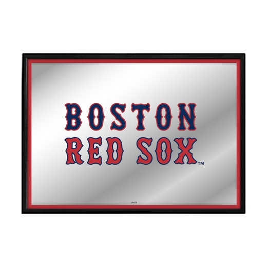 Boston Red Sox: Framed Mirrored Wall Sign