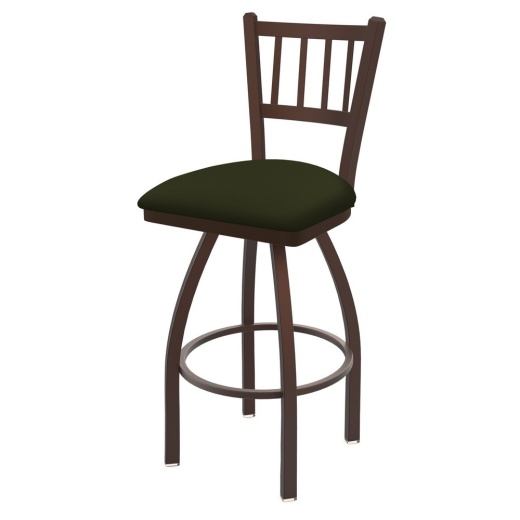 810 Contessa Swivel Stool With Bronze Finish And Canter Pine Seat