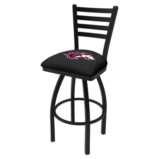 L014 Southern Illinois Swivel Stool With Black Wrinkle Finish
