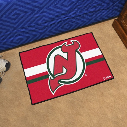Jersey Devils Starter Mat Accent Rug 19In. X 30In. Uniform Alternate Design