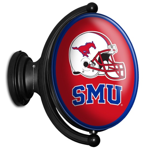 Smu Southern Methodist Mustangs Rotating Led Team Spirit Wall Sign
