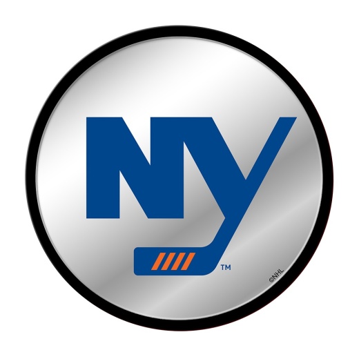 York Islanders: Secondary Logo Modern Disc Mirrored Wall Sign