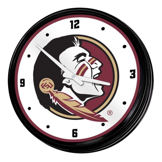 Florida State Seminoles: Retro Lighted Wall Clock