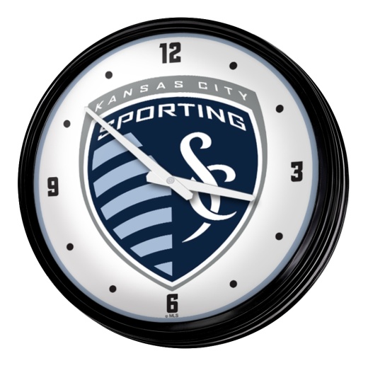 Sporting Kansas City: Retro Lighted Wall Clock