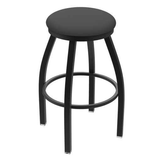 Xl 802 Misha Swivel Stool With Black Wrinkle Finish And Canter Storm Seat