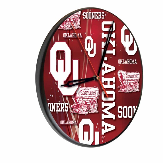Oklahoma Digitally Printed Wood Clock By The Holland Bar Stool Co