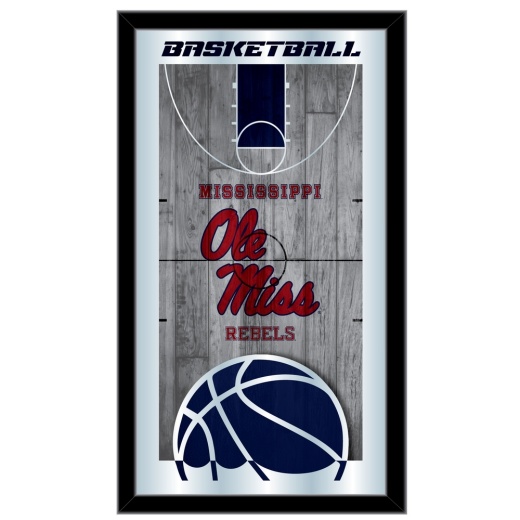 Ole' Miss 15" X 26" Basketball Mirror By Holland Bar Stool Company