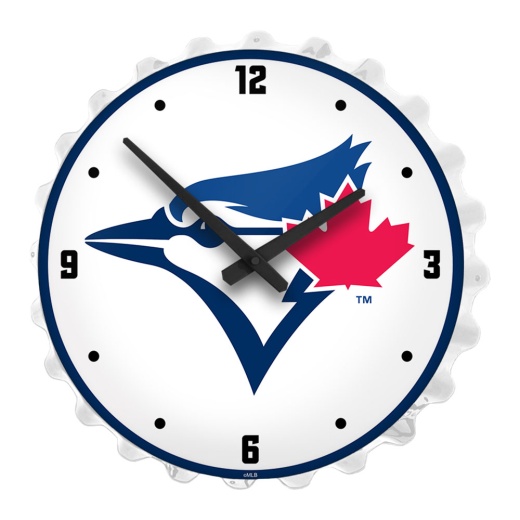 Toronto Blue Jays: Bottle Cap Lighted Wall Clock