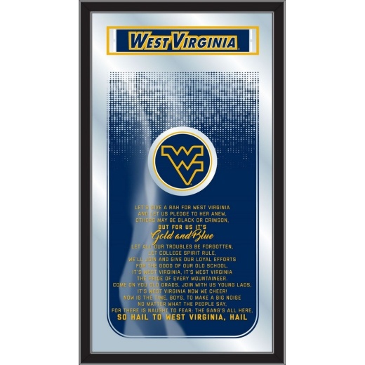 West Virginia 26" X 15" Fight Song Mirror By Holland Bar Stool Company