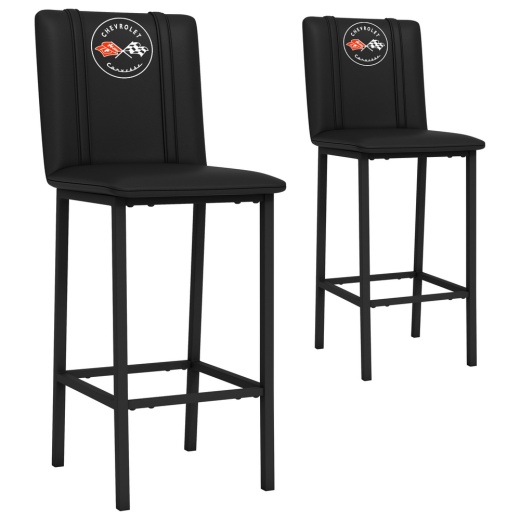 Bar Stool 500 With Corvette C1 Logo Set Of 2