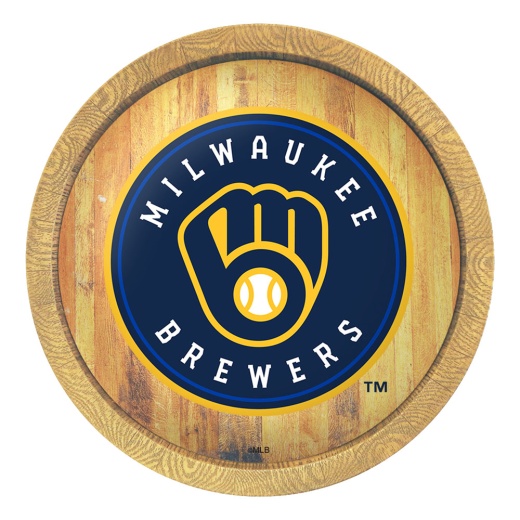 Milwaukee Brewers: "Faux" Barrel Top Sign