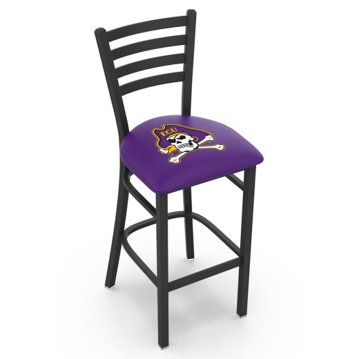 L004 East Carolina 30" Stationary Bar Stool With Black Wrinkle Finish