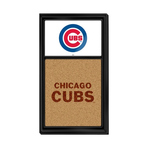 Chicago Cubs: Dual Logo Cork Note Board