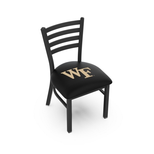 L00418 Black Wrinkle Wake Forest Stationary Chair With Ladder Style Back By Holland Bar Stool Co