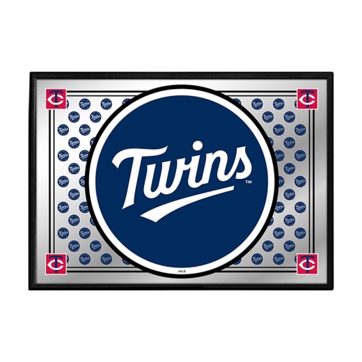 Minnesota Twins: Team Spirit Framed Mirrored Wall Sign