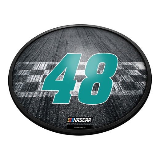 Alex Bowman: Finish Line Oval Slimline Lighted Wall Sign