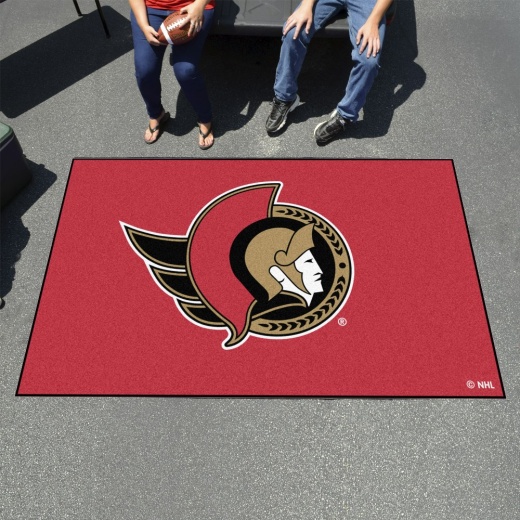 Ottawa Senators Ultimat Rug 5Ft. X 8Ft. Senator Head Primary Logo