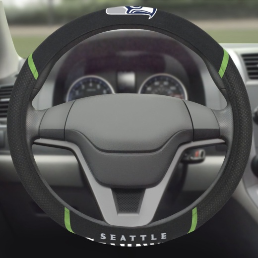 Seattle Seahawks Embroidered Steering Wheel Cover