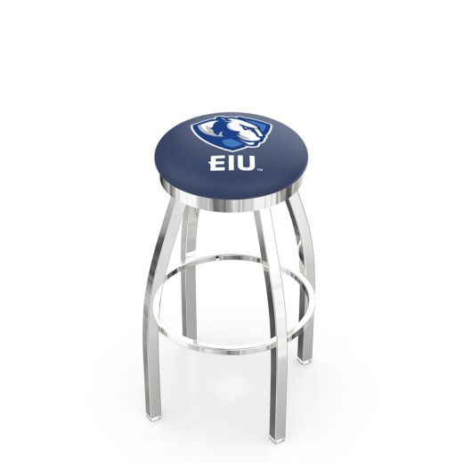 L8c2c Chrome Eastern Illinois Swivel Bar Stool With Accent Ring By Holland Bar Stool Company