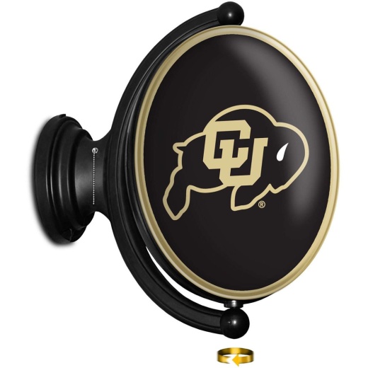 Colorado Buffaloes: Original Oval Rotating Lighted Wall Sign