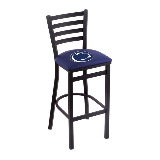 L004 Penn State 30" Stationary Bar Stool With Black Wrinkle Finish
