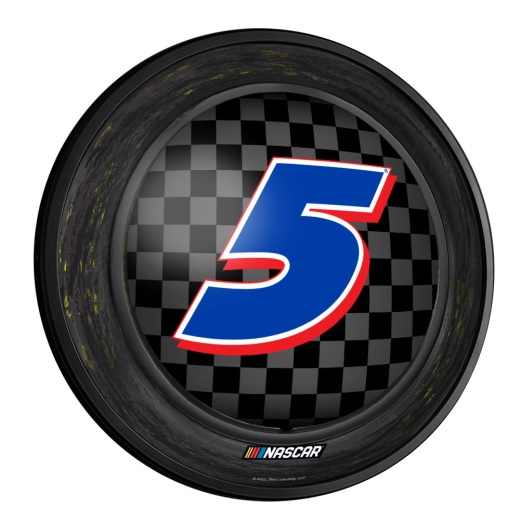 Kyle Larson: Tire Framed Round Slimline Lighted Wall Sign