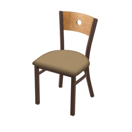 630 Voltaire 18" Chair With Bronze Finish, Medium Back, And Canter Sand Seat