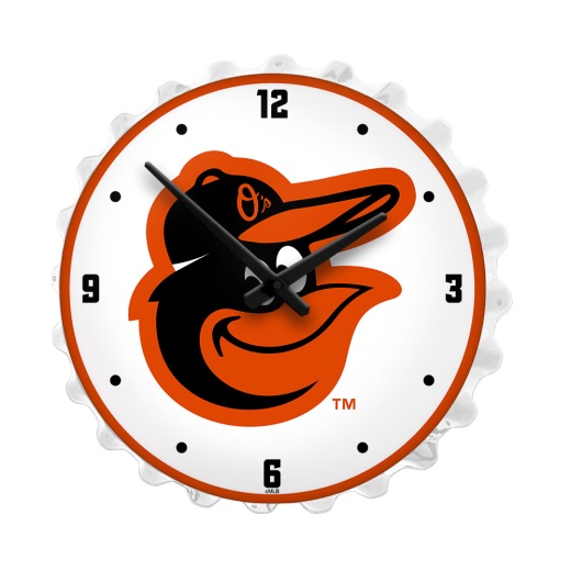 Baltimore Orioles: Bottle Cap Lighted Wall Clock