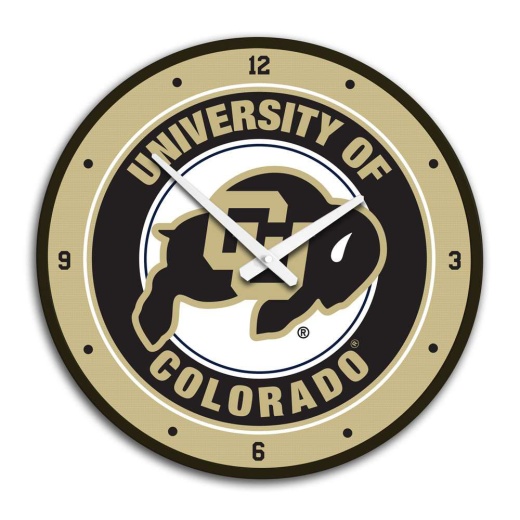 Colorado Buffaloes: Modern Disc Wall Clock