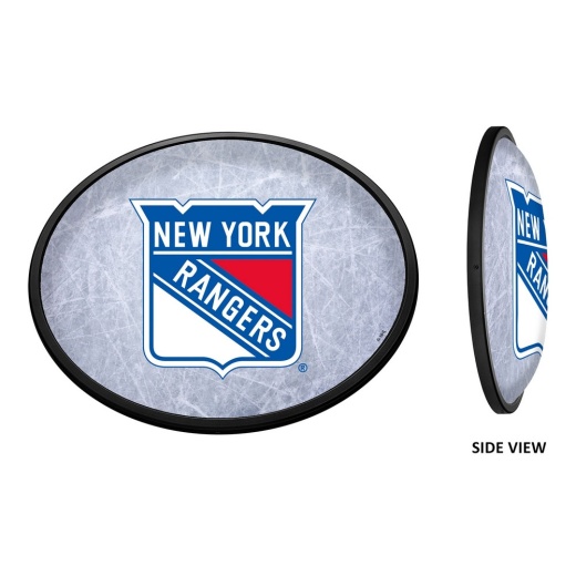 York Rangers: Ice Rink Oval Slimline Illuminated Wall Sign