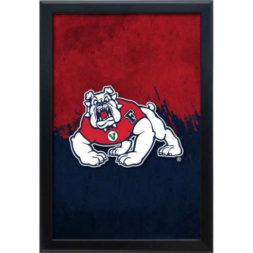 Fresno State University 15.75" X 23.5" Led Snap Frame Lightbox By Holland Bar Stool Company